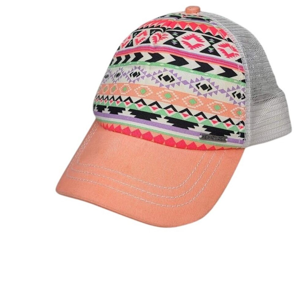 Aztec Trucker Baseball Cap Hat Mesh Snap Back Southwest Vibrant Pastel